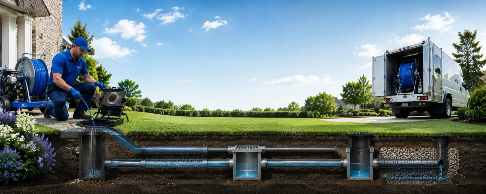 Outdoor drain cleaning information for Brandenburg, KY